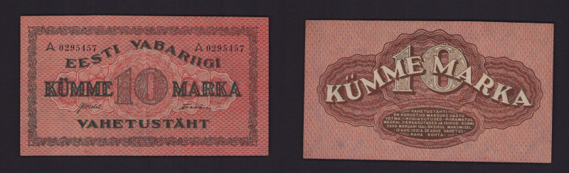 Estonia 10 marka 1922 A
AU. Pick 53b.