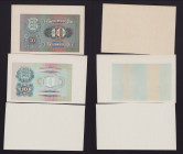 Collection of Estonia 10 krooni 1940, PROOF, Progressive proof, Paper (3)
2 x one sided and a blank specimen. Various condition.