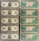 Lot of (5) 1914 $5 Federal Reserve Notes. Fine.
An assortment of five $5 FRN's. Damage/issues are noticed.
Estimate: $ 250-350