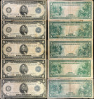 Lot of (15) 1914 $5 Federal Reserve Notes. Very Good to Very Fine.
A large lot of fifteen $5 FRN's, with condition ranging from VG to VF. All are dam...