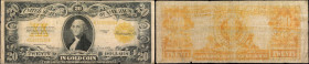 Fr. 1187. 1922 $20 Gold Certificate. Very Good.
An honestly circulated example of this 1922 Gold Cert. Ink. Edge wear.
Estimate: $ 100-150