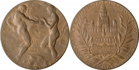 1915 Panama-Pacific International Exposition Award Medal. By John Flanagan. Bronze. Mint State.
71 mm. Obv: Nude male and female figures over the Ist...