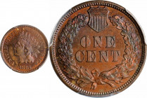 1881 Indian Cent. MS-64 RB (PCGS).
PCGS# 2140. NGC ID: 2288.
Estimate: $250