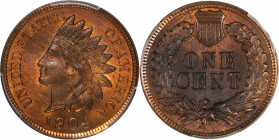 1904 Indian Cent. MS-64 RB (PCGS).
PCGS# 2218. NGC ID: 228Z.
Estimate: $110