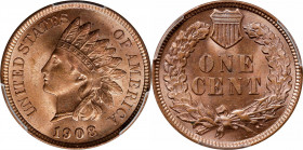 1908 Indian Cent. Unc Details--Questionable Color (PCGS).
PCGS# 2229. NGC ID: 2295.
Estimate: $65