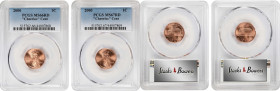 Lot of (2) Full Red Gem Mint State 2000 Lincoln Cents. "Cheerios." (PCGS).
Included are: MS-67 RD; and MS-66 RD. Both examples come with the original...