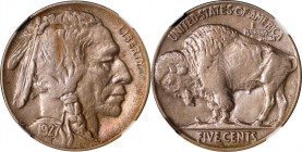 1927-S Buffalo Nickel. AU Details--Cleaned (NGC).
PCGS# 3962. NGC ID: 22SA.
Estimate: $100