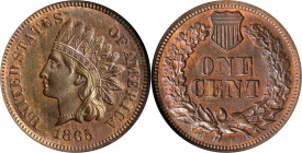 1865 Indian Cent. Fancy 5. MS-63 RB (ANACS). OH.
PCGS# 2082. NGC ID: 227N.
Estimate: $ 250