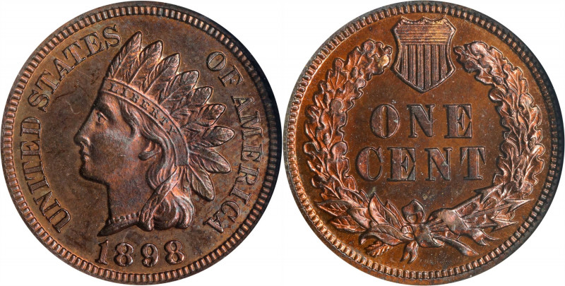 1898 Indian Cent. Proof-64 RB (ANACS). OH.
PCGS# 2381. NGC ID: 22AL.
Estimate:...