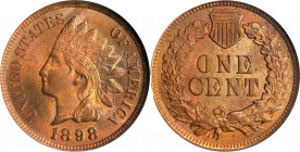 1898 Indian Cent. MS-65 RB (ANACS). OH.
PCGS# 2199. NGC ID: 228T.
Estimate: $ 200