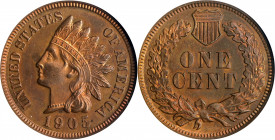 1905 Indian Cent. Proof-63 RB (ANACS). OH.
PCGS# 2402. NGC ID: 22AU.
Estimate: $ 250