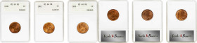 Lot of (3) Late Date Indian Cents. MS-64 RB (ANACS). OH.
Included are: 1898; 1901; and 1908.
Estimate: $ 375