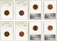 Lot of (4) Late Date Indian Cents. MS-63 RB (ANACS). OH.
Included are: 1881; 1887; 1898; and 1900.
Estimate: $ 400