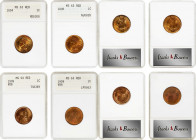 Lot of (4) Choice Mint State Indian and Lincoln Cents. (ANACS). OH.
Included are: Indian: 1894 MS-63 RD; 1898 MS-63 RD; Lincoln: 1909 V.D.B., MS-64 R...