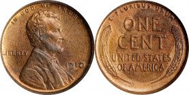 1910 Lincoln Cent. MS-64 RB (NGC). CAC. OH.
PCGS# 2436. NGC ID: 22B5.
Estimate: $ 100