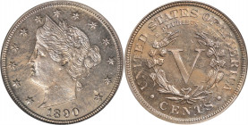 1890 Liberty Head Nickel. Proof-63 (NGC). OH.
PCGS# 3888. NGC ID: 277Y.
Estimate: $ 250