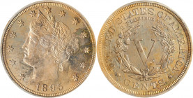 1895 Liberty Head Nickel. Proof-65 (ANACS). OH.
PCGS# 3893. NGC ID: 2785.
Estimate: $ 375
