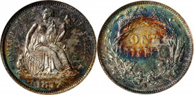 1877-S Liberty Seated Dime. MS-61 (ANACS). OH.
PCGS# 4684. NGC ID: 23AN.
Estimate: $ 250