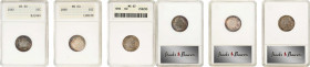 Lot of (3) Mint State Barber Dimes. (ANACS). OH.
Included are: 1892 MS-60; 1898 MS-63; and 1909 MS-62.
Estimate: $ 350
