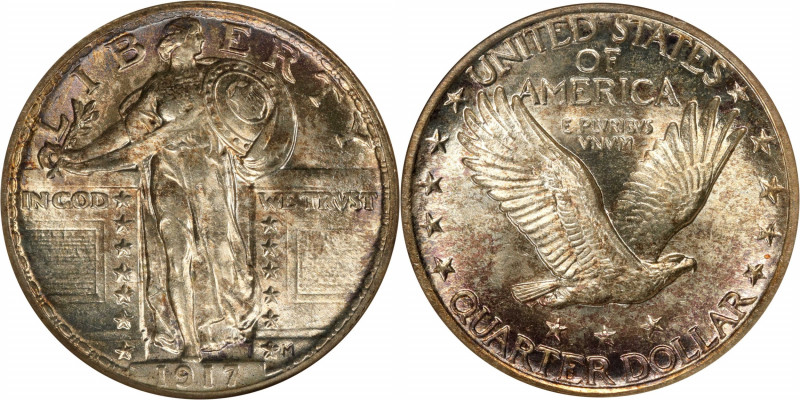1917 Standing Liberty Quarter. Type II. MS-63 (ANACS). OH.
Incorrectly attribut...