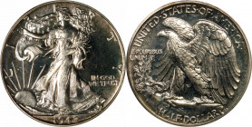 1942 Walking Liberty Half Dollar. Proof-66 (PCGS). CAC. OGH.
PCGS# 6642. NGC ID: 27V9.
Estimate: $ 500