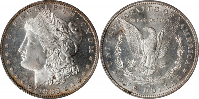 1882-S Morgan Silver Dollar. MS-65 (PCGS). OGH.
PCGS# 7140. NGC ID: 254F.
Esti...