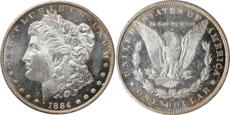 1884-CC Morgan Silver Dollar. MS-63 DMPL (PCGS). OGH--First Generation.
PCGS# 9...