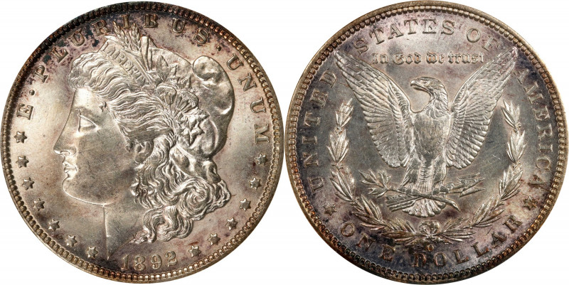 1892-O Morgan Silver Dollar. MS-62 (ANACS). OH.
PCGS# 7216. NGC ID: 255N.
Esti...