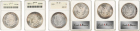 Lot of (3) Pre-1921 Morgan Silver Dollars. MS-62 (ANACS). OH.
Included are: 1879-O; 1887-O; and 1904.
Estimate: $ 325