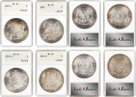 Lot of (4) Pre-1921 Morgan Silver Dollars. MS-64 (ANACS). OH.
Included are: 1882-S; 1888; and (2) 1901-O.
Estimate: $ 400