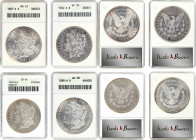 Lot of (4) Mintmarked Morgan Silver Dollars. (ANACS). OH.
Included are: 1878-S VAM-16, EF-45; 1880-O AU-58; 1887-S MS-61; and 1904-S VF-30.
Estimate...