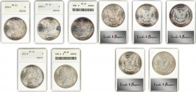 Lot of (5) Morgan Silver Dollars. MS-63 (ANACS). OH.
Included are: 1878-S; 1890-S; 1903; 1921-D; and 1921-S.
Estimate: $ 500