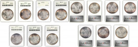 Lot of (7) Morgan Silver Dollars. MS-64 (ANACS). OH.
Included are: 1882-S; 1883-O; 1888; 1896; (2) 1901-O; and 1903.
Estimate: $ 600