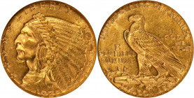 1925-D Indian Quarter Eagle. MS-61 (ANACS). OH.
PCGS# 7949. NGC ID: 289B.
Estimate: $ 500