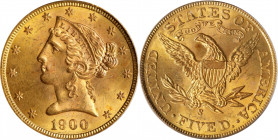1900-S Liberty Head Half Eagle. MS-64 (PCGS). CAC. OGH.
PCGS# 8401. NGC ID: 25YV.
Estimate: $ 950