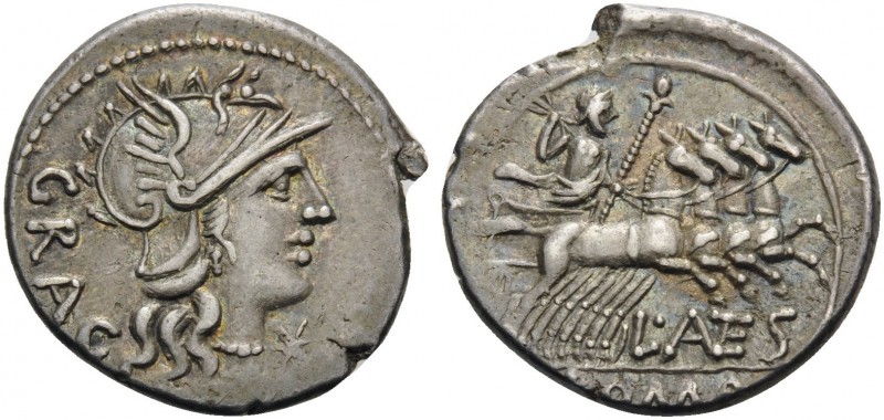 L. Antestius Gragulus, 136 BC. Denarius (Silver, 19 mm, 3.85 g, 10 h), Rome. GRA...