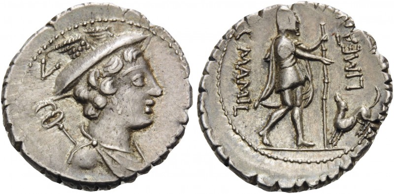 C. Mamilius Limetanus, 82 BC. Denarius Serratus (Silver, 19 mm, 3.95 g, 9 h), Ro...