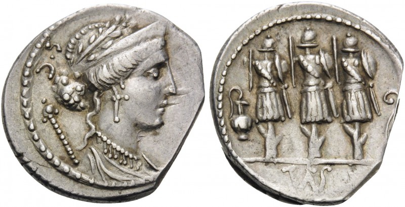 Faustus Cornelius Sulla, 56 BC. Denarius (Silver, 18 mm, 3.74 g, 5 h), Rome. Dia...