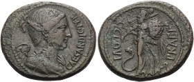 Q. Caecilius Metellus Pius Scipio and P. Licinius Crassus, 46-45 BC. Dupondius (Orichalcum, 29 mm, 13.06 g, 1 h), Rome, under the prefect C. Clovius. ...