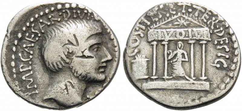 Octavian, spring-early summer 36 BC. Denarius (Silver, 18 mm, 3.80 g, 6 h), mint...