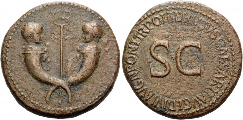 Tiberius & Germanicus Gemellus, 19-37/8 and 19-23/4, respectively. Sestertius (O...