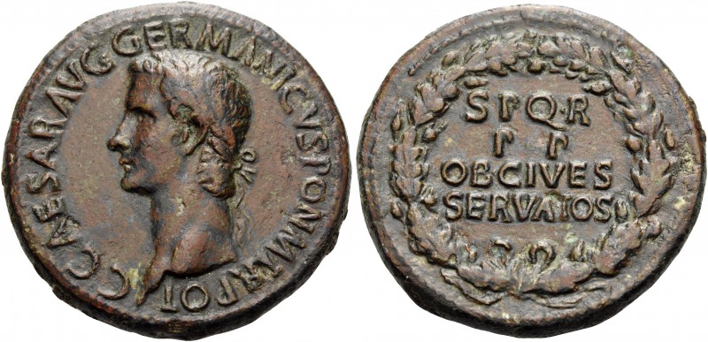 Gaius (Caligula), 37-41. Sestertius (Orichalcum, 35 mm, 28.22 g, 6 h), Rome, 37-...