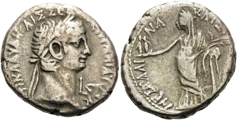 EGYPT. Alexandria . Claudius, with Messalina, 41-54. Tetradrachm (Billon, 27 mm,...