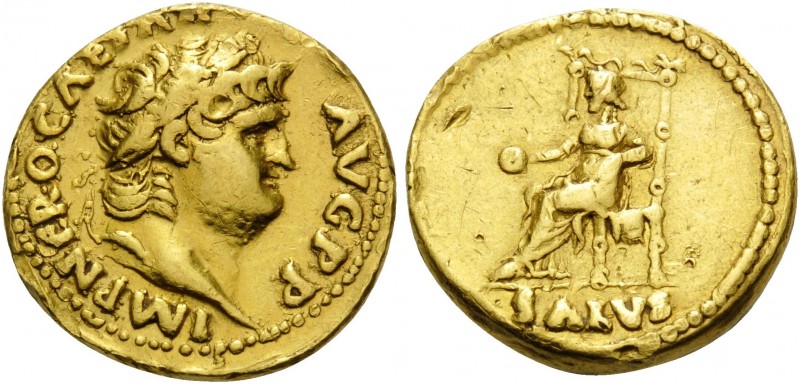 Nero, 54-68. Aureus (Gold, 19 mm, 7.27 g, 6 h), Rome, 67-68. IMP NERO CAESAR AVG...