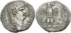 SYRIA, Seleucis and Pieria. Antioch . Nero, 54-68. Tetradrachm (Silver, 25 mm, 14.87 g, 1 h), 62/63. NEPΩN KAIΣAP ΣEBAΣTOΣ Laureate bust of Nero to ri...