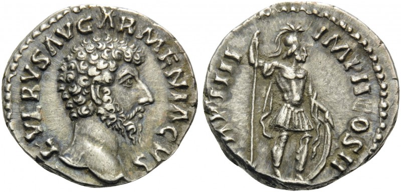 Lucius Verus, 161-169. Denarius (Silver, 17 mm, 3.27 g, 12 h), Rome, 164. L VERV...