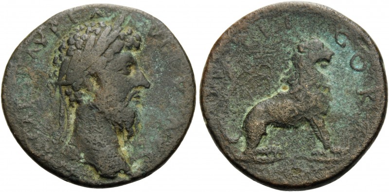 CORINTHIA. Corinth . Lucius Verus, 161-169. (Bronze, 26 mm, 9.06 g, 9 h). IMP CA...