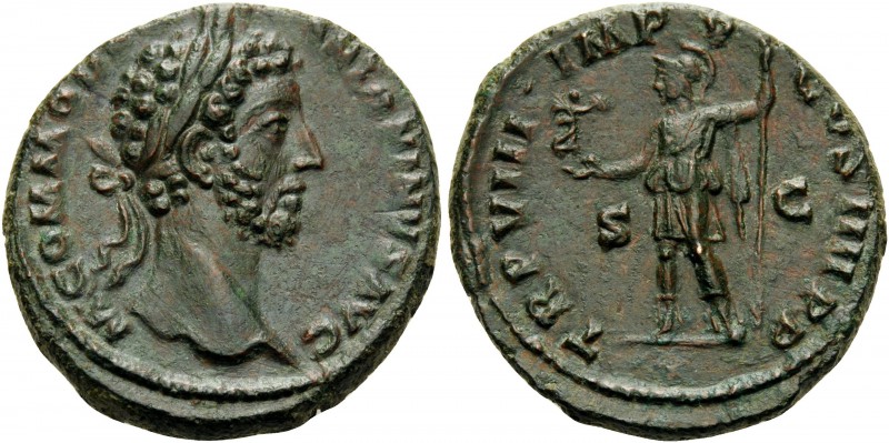 Commodus, 177-192. As (Copper, 26 mm, 11.92 g, 12 h), Rome, 183. M COMMODVS ANTO...
