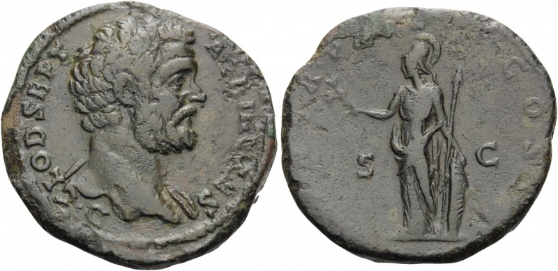 Clodius Albinus, 195-197. Sestertius (Orichalcum, 32 mm, 24.97 g, 11 h), Rome, 1...