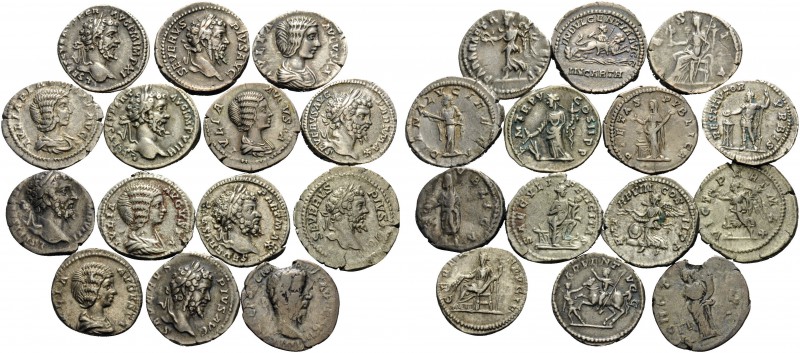 Pescennius Niger, Septimius Severus and Julia Domna. (Silver, 41.00 g). Lot of 1...